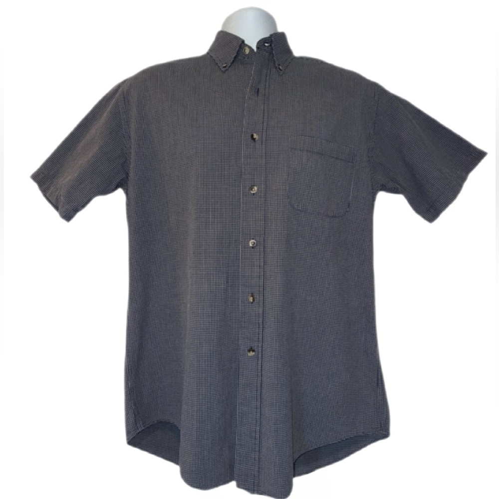 Brooks Brothers Short Sleeve Sport Shirt Men’s Size Small Navy Check
